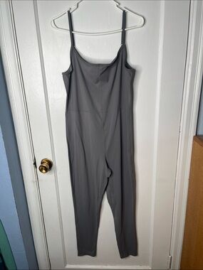 Jumpsuit Leggings XL Gray Kut Active Butter Knit Stretch Ladies Onesie Gym